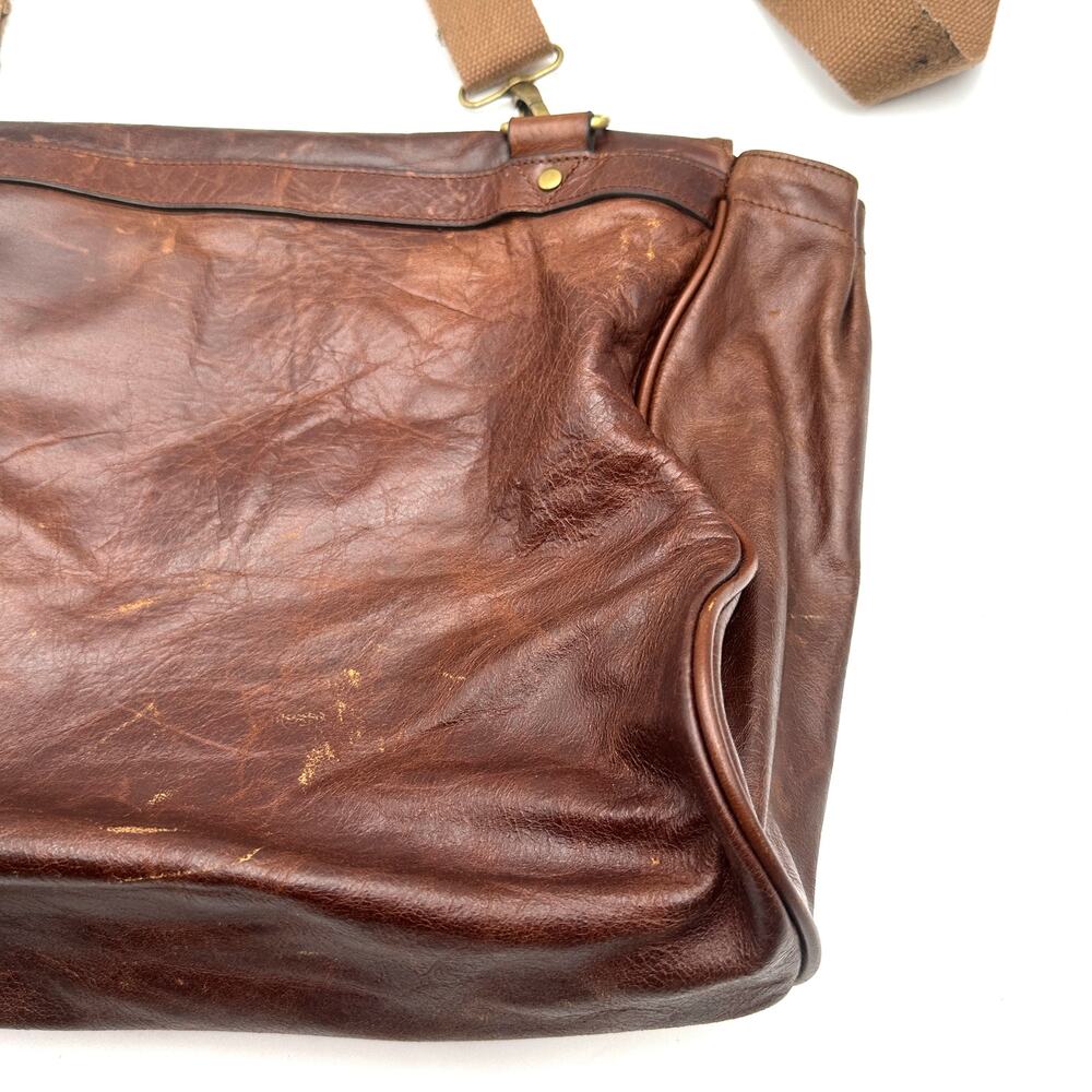 DeCoro leather Messenger Bag Full Grain Laptop Satchel Work Bag Men Office - Picture 13 of 16